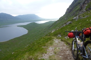 The descent to Carnmore. Picture taken last summer. Imagine it darker and wetter for this year.